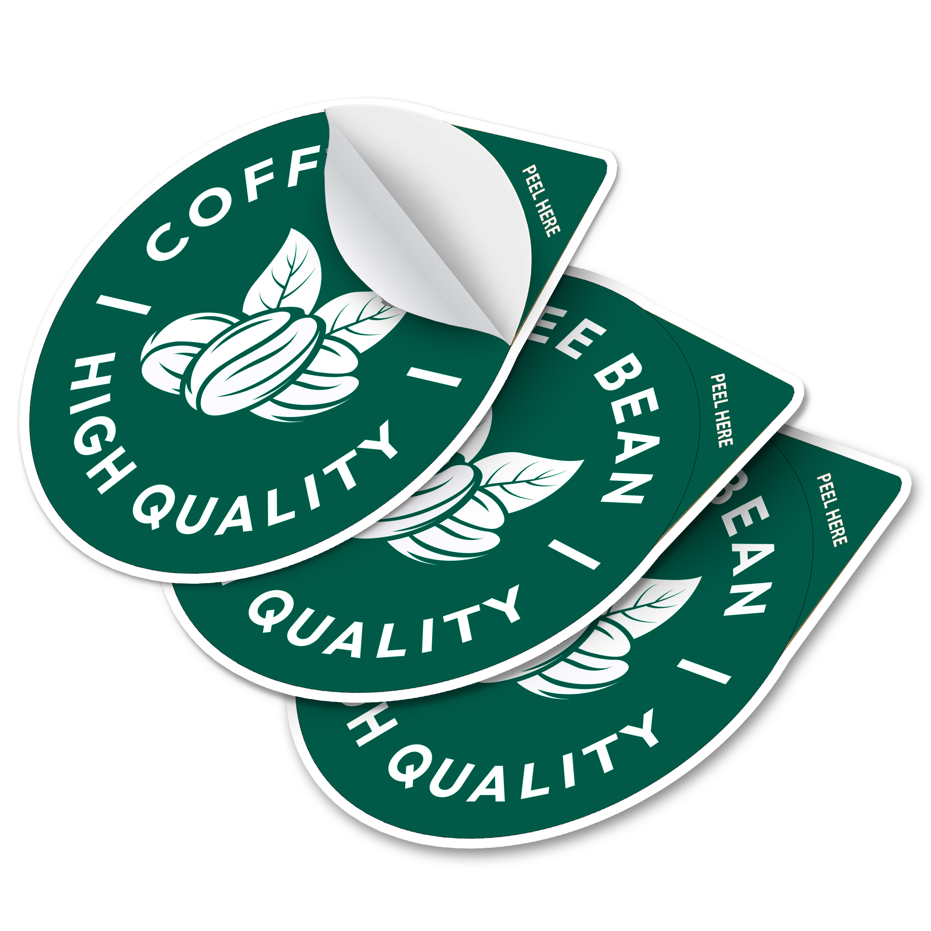 3" x 3" Vinyl Die Cut Sticker with Pull Tab 6mil
