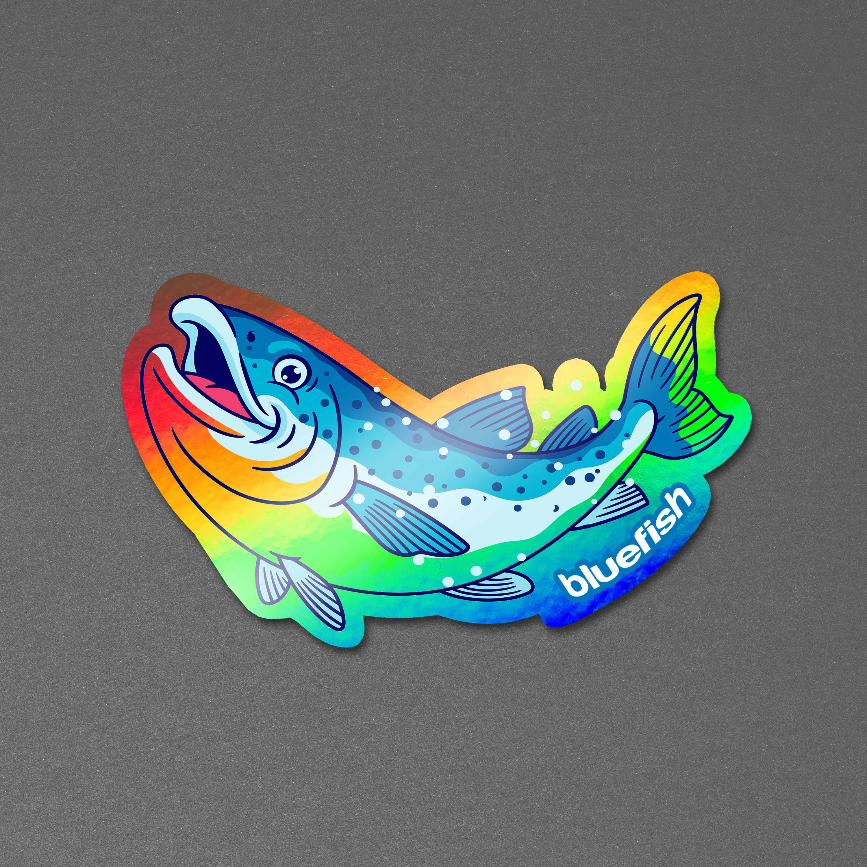 3" x 2" Vinyl Die Cut Holographic Sticker 6mil