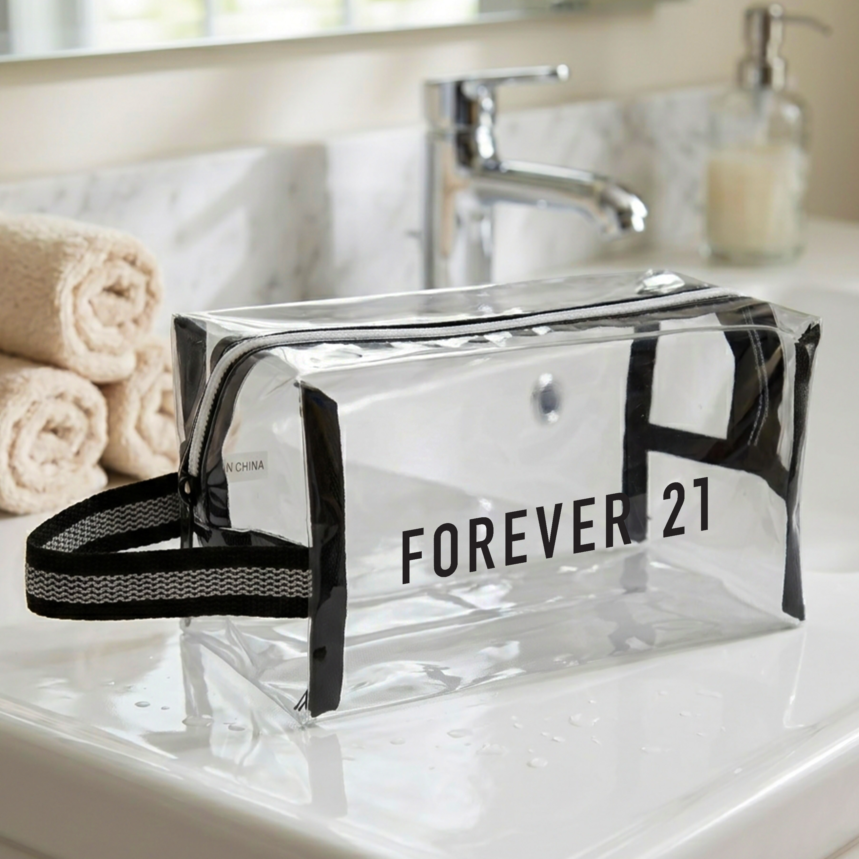 Clear TPU Cosmetic Toiletry Travel Bag